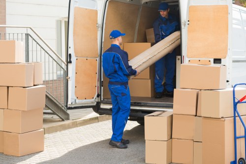 Removal team preparing items safely during a Balham move