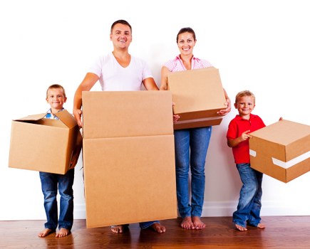 Student removals team helping with boxes in Balham