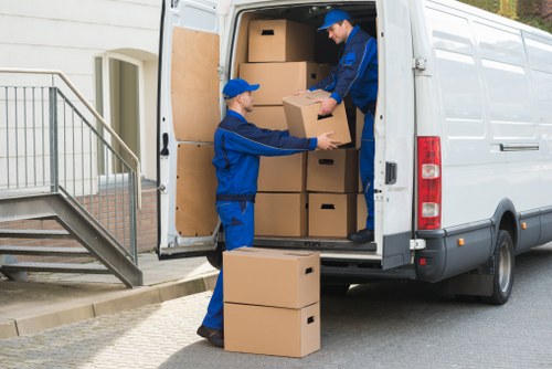 Man and van loading items for a Balham home move