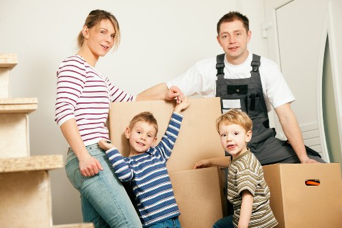 Careful unloading at a Balham home move with local access planning