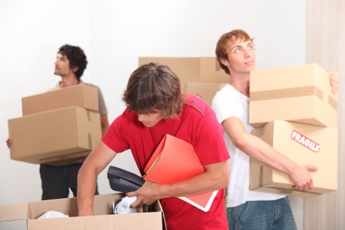 Packing checklist and prepared items for a Balham man and van move