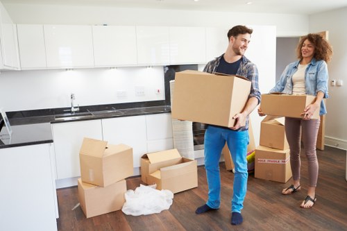 Removal van loading items for a Balham move