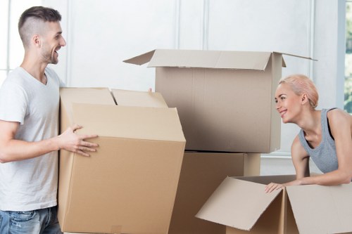 Organised packing materials ready for a Balham home or office relocation