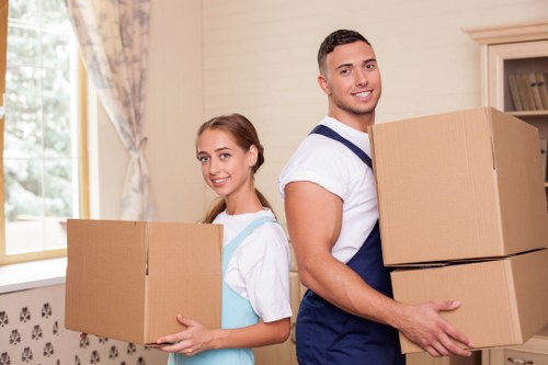 Professional office relocation service handling business equipment in Balham